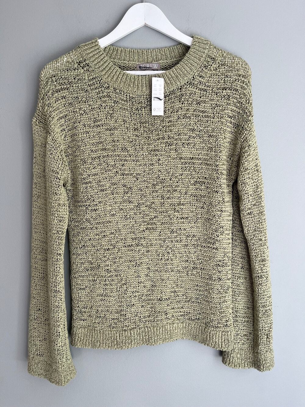 J.Crew NWT $128 Montauk Pullover Sweater Olive Green XXS CT964 Coastal Resort